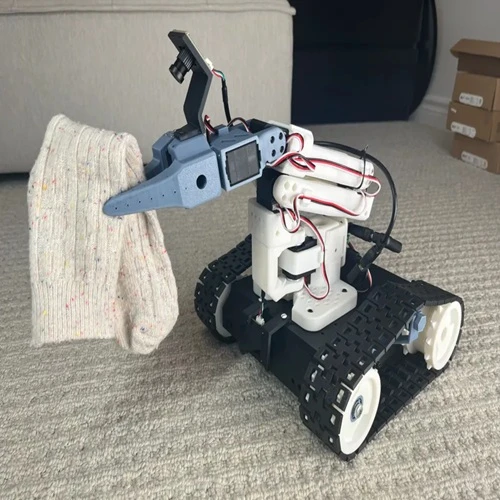 3D Printed RC Rover with Robot Arm - LeRobot101