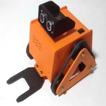 3D Printed Tracked Robot With Front Gripper MiniBOTDS3D