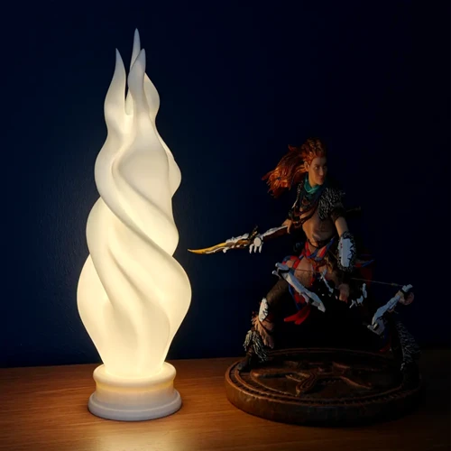 Twisted Flame Lampshade STL