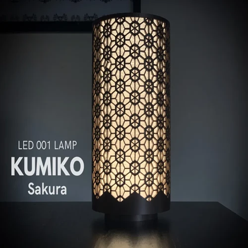 Kumiko Sakura LED Cylinder Table Lamp