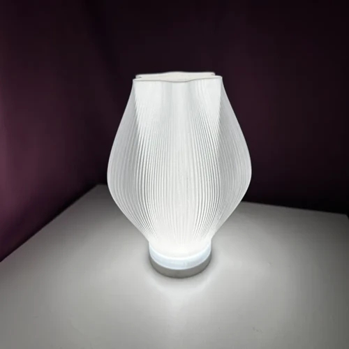 The Lumina Flare – 3D Printed Pleated Origami Table Lamp