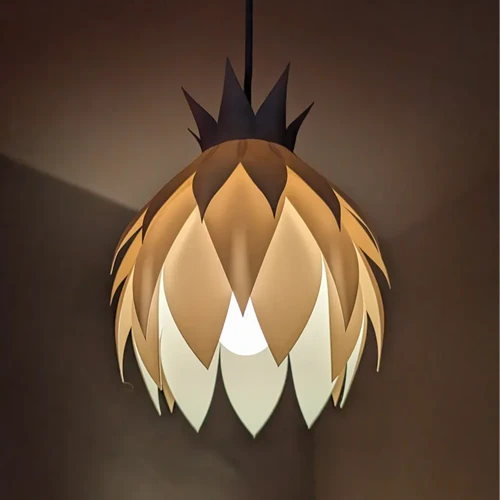 The Lotus Crown – Layered Petal Pendant Shade