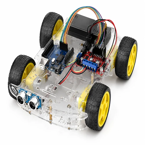 DIY Object Following Robot Car 4wd Kit
